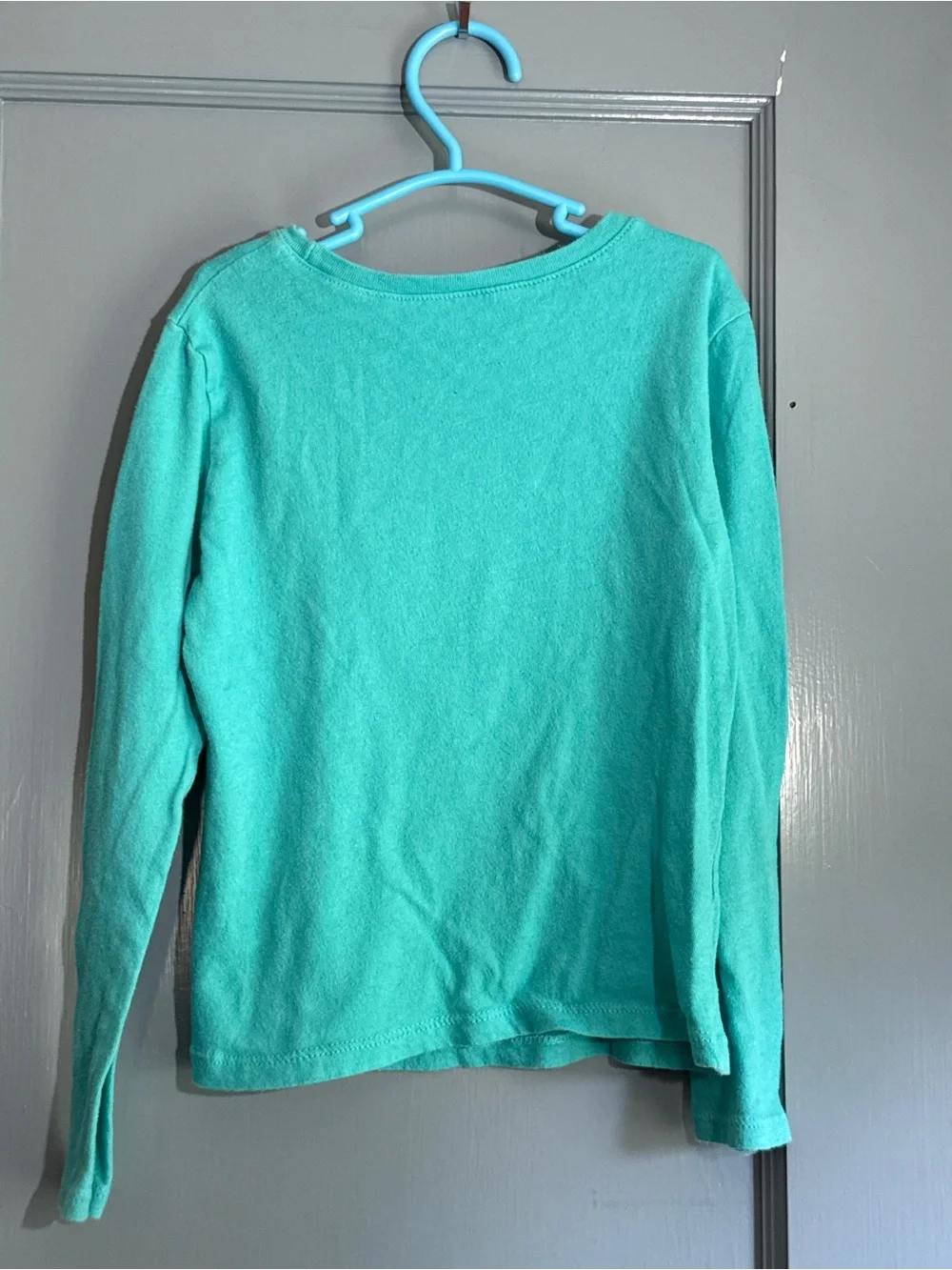 The Children's Place Teal Long-Sleeve Cat Sundae Graphic Tee